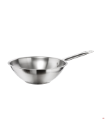 Wok un manico Ø 30 cm acciaio inox professionale Master