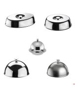Cloche ovale inox 18/10 da 32 e 42 cm per vassoi Pinti