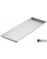 Bacinella per pasticceria inox cm 58 x 12 x h 2 spessore mm 1,0