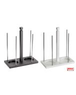 Base porta ciotole 24 Pz Ø 12 cm 15x30xh36 Wengè senza ciotole