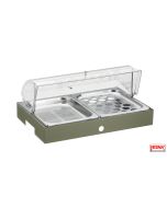 Vassoio refrigerato porta uova e verdure completo di base Salvia