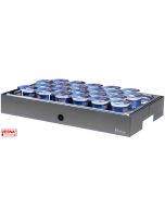 Vassoio refrigerato porta yogurt 22 spazi Base/carbone