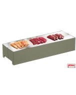 Piastra espositore small acciaio inox refrigerata Salvia Pinti Caleido