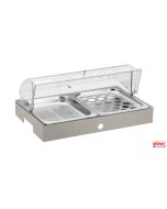 Vassoio refrigerato porta uova e verdure completo di base Burro