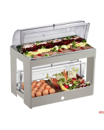 Vetrinetta refrigerata doppia con ponte per affettati uova e verdure Caleido