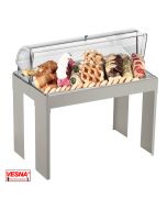 Vassoio pasticcera completo con ponte alto base colore Burro