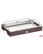 Vassoio portafrutta completo di base colore Caffè