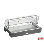 Vassoio affettati refrigerato con cupola e base Carbone Pinti 