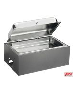 Chafing Dish professionale riscaldato senza energia elettrica colore Carbone Caledio