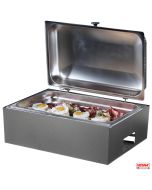 Chafing Dish professionale riscaldato senza energia elettrica colore Carbone Caledio