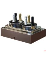 Espositore Champagne refrigerato completo di base in 4 colori
