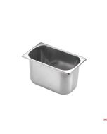 Bacinella per gelato inox cm 25,8x15,7 h 12