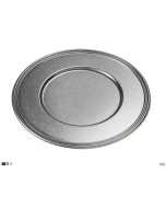 Sottopiatto inox 18/10 Stone washed Ø 31 cm Bernini 