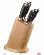Coltelli set 6 pezzi da cucina con ceppo in legno Professional