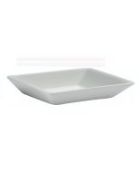 Confezione di 6 PZ Ceramica bianca rettangolare 20X12,5 x h 6 cm 