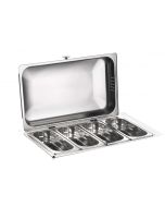 Porta verdure refrigerato inox 18/10 senza base Buffet