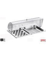 Vassoio refrigerato porta uova e verdure con cupola senza base Pinti 