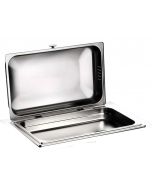 Pinti chafing dish rettangolare inox 18/10 GN 1/1 con frizione senza base
