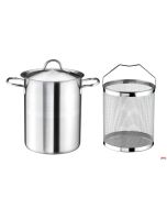 Cuoci asparagi inox 18/10 completo di coperchio e cestello Pintinox