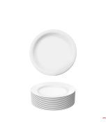 Piatto porcellana bianco servire Pane Torte Ø 16,5 cm Set 12 Pz Spedizione gratuita