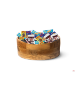 Ciotola tonda in legno Life ø 30 x h 15 cm