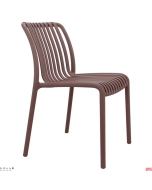 Sedie in polipropilene rinforzato per esterni colore con opzioni 8 colori 4 pezzi