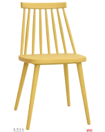 Sedie con struttura di polipropilene per esterni opzione 8 colori-Y-Giallo