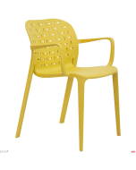 Poltroncine in polipropilene rinforzate fibra di vetro in 7 colori 4 pezzi