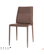 Sedie strutture in acciaio gambe verniciate opzione 2 colori 4 pezzi