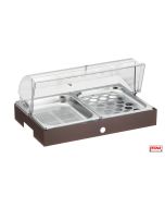 Vassoio refrigerato porta uova e verdure completo di base Caffè