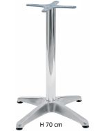Basamento per tavolo 4 piedi in alluminio robusto, piedini regolabili H 70 cm