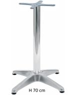 Piedistallo 4 piedi in alluminio e piedini regolabili H 70 cm