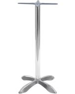 Base per tavolo in alluminio con 4 piedi stilizzati H 103 cm