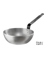 Padella fonda 1 manico ferro Ø 24 Lt.2,70 Excalibur