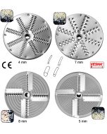 Dischi per sfilacciare la mozzarella da 4 a 8 mm x Chef Pizza Ø 205 Celme