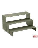 Alzatine salva spazio set 3 pezzi di diverse altezze colore Salvia