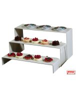 Alzate salva spazio cm 57,5x17x h 30 colore Salvia, Burro, Caffè, Carbone