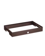 Base bassa acciaio verniciato colore Caffè h 7,5 cm