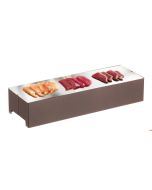 Piastra refrigerata inox piccola per Sushi cm 39 x 12,8 x H 7,5 Caffè