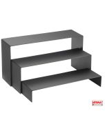 Alzatine salva spazio set 3 pezzi di diverse altezze colore Carbone