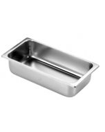 Bacinella Inox per gelato cm 33 x 16,5 scegli altezza