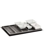 Vassoio legno porta prcellane 53x32,5 cm Buffet
