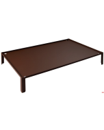 Alzata presentazione 40 x 60 x h 9 cm acciaio verniciato corten