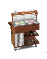 Carrello gelato conservazione servizio a tavola del gelato a temperatura °C -12°~14° 