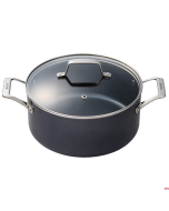 Pentola alluminio rivestimento ceramica antiaderente 24 cm due maniglie inox con coperchio spedizione gratis