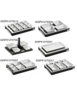 Espositori neutri con ciotole in porcellana da tavola o Buffet 