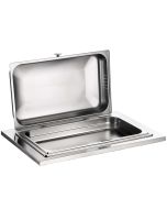 Chafing Dish in acciaio inox 18/10 con frizione senza base in legno