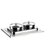 Zuppiera 2 stazioni riscaldata Inox Senza Base Buffet