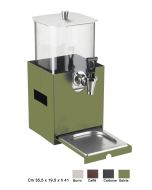 Distributore refrigerato Succhi 5 Litri con base in acciaio opzione 4 colori