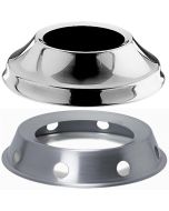 Basi per bastardelle sferiche in acciaio inox 18/10 da 22 a 40 cm